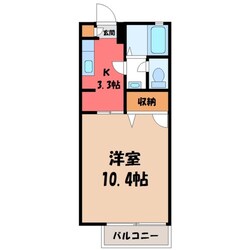 タウンハイツ東峰 Eの物件間取画像